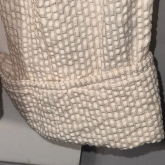 Pendleton Womens Ivory Seersucker Cotton Blazer Jacket Button Front Small - Picture 7 of 8